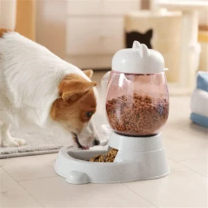 2-in-1 Feeding Bowl with Gravity Water Dispenser