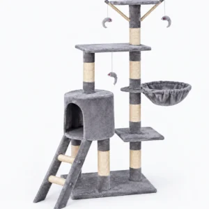 Cat Tree with Integrated Sisal Scratch Pad