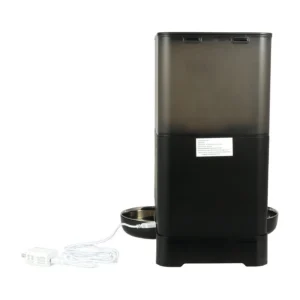 Automatic Feeding Bowl for Cats with 2 Stainless Steel Dishies