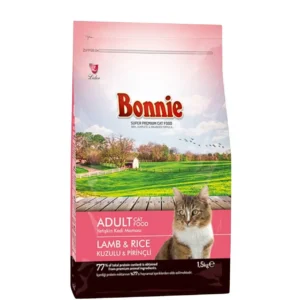Bonnie Adult Cat Food – Chicken, Salmon & Lamb & Rice (1.5 kg)