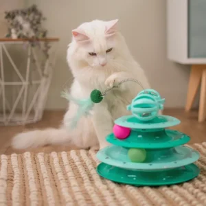 Interactive Turntable Cat Toy