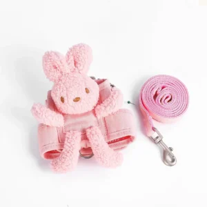 Rabbit Style Dog Harness & Leash Set