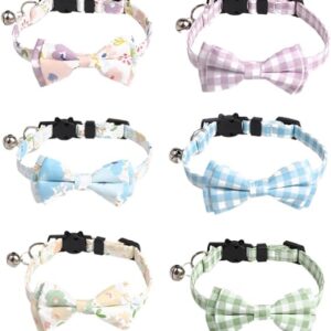 Cat Collar with Safety Closure and adjustable pet collar With a Bow
