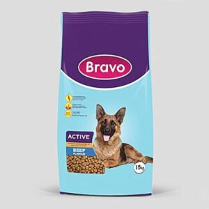 Bravo Active Dog Food – Beef 15kg