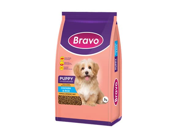 Bravo Puppy Food – Chicken & Rice 2kg