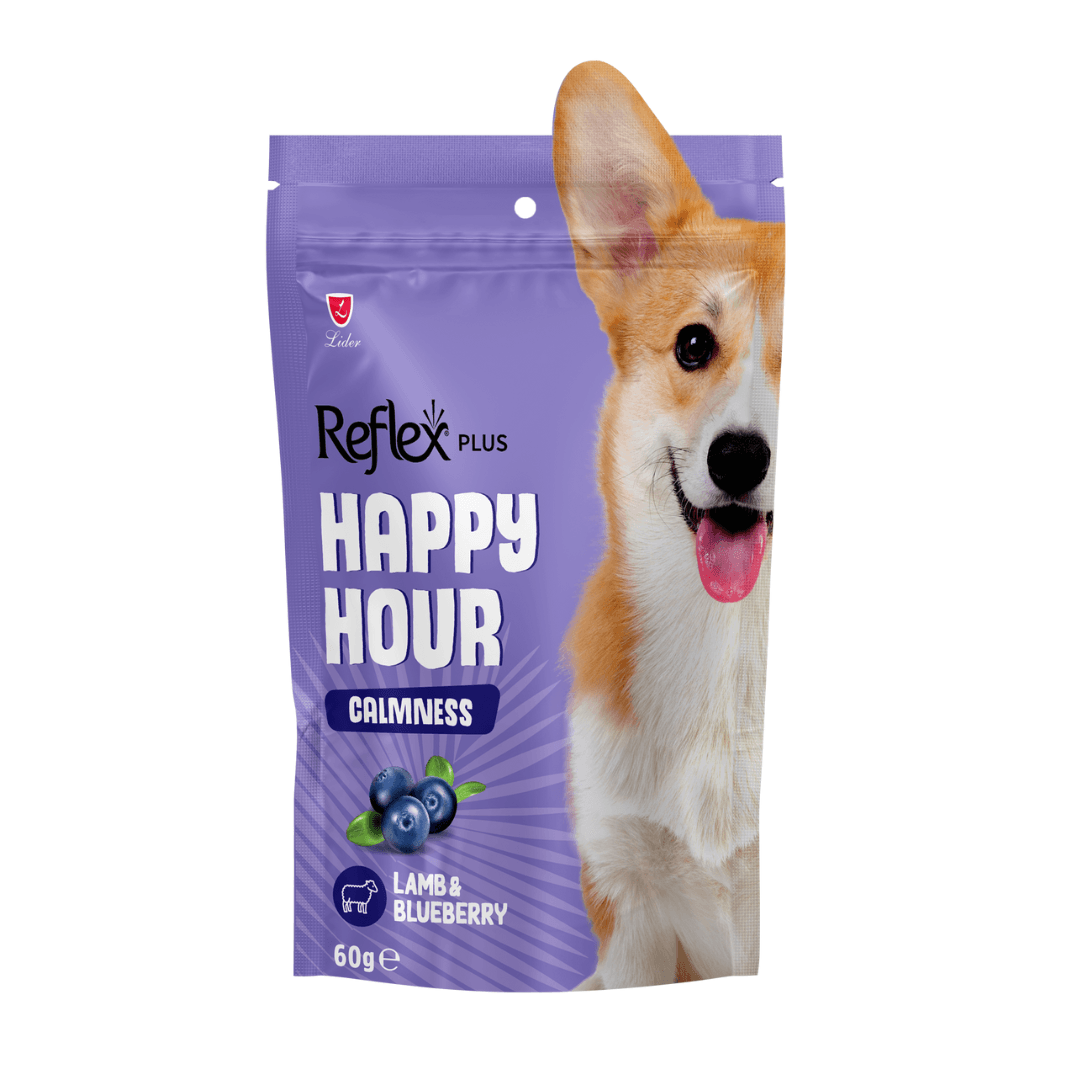 Reflex Plus Happy Hour Calmness Dog Treats – Lamb & Blueberry- 60g
