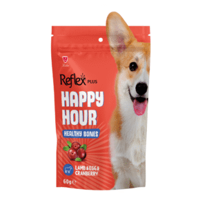 Reflex Plus Happy Hour Dog Treats – Lamb, Egg & Cranberry- 60g
