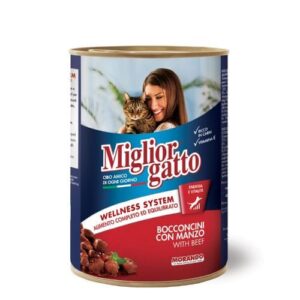 Miglior Canned Cat Food- Beef Chunks-405g