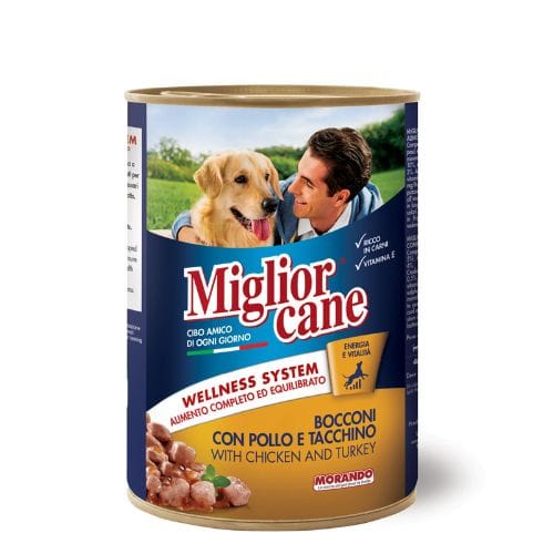 Miglior Canned Dog Food – Chicken & Turkey Chunks- 405g