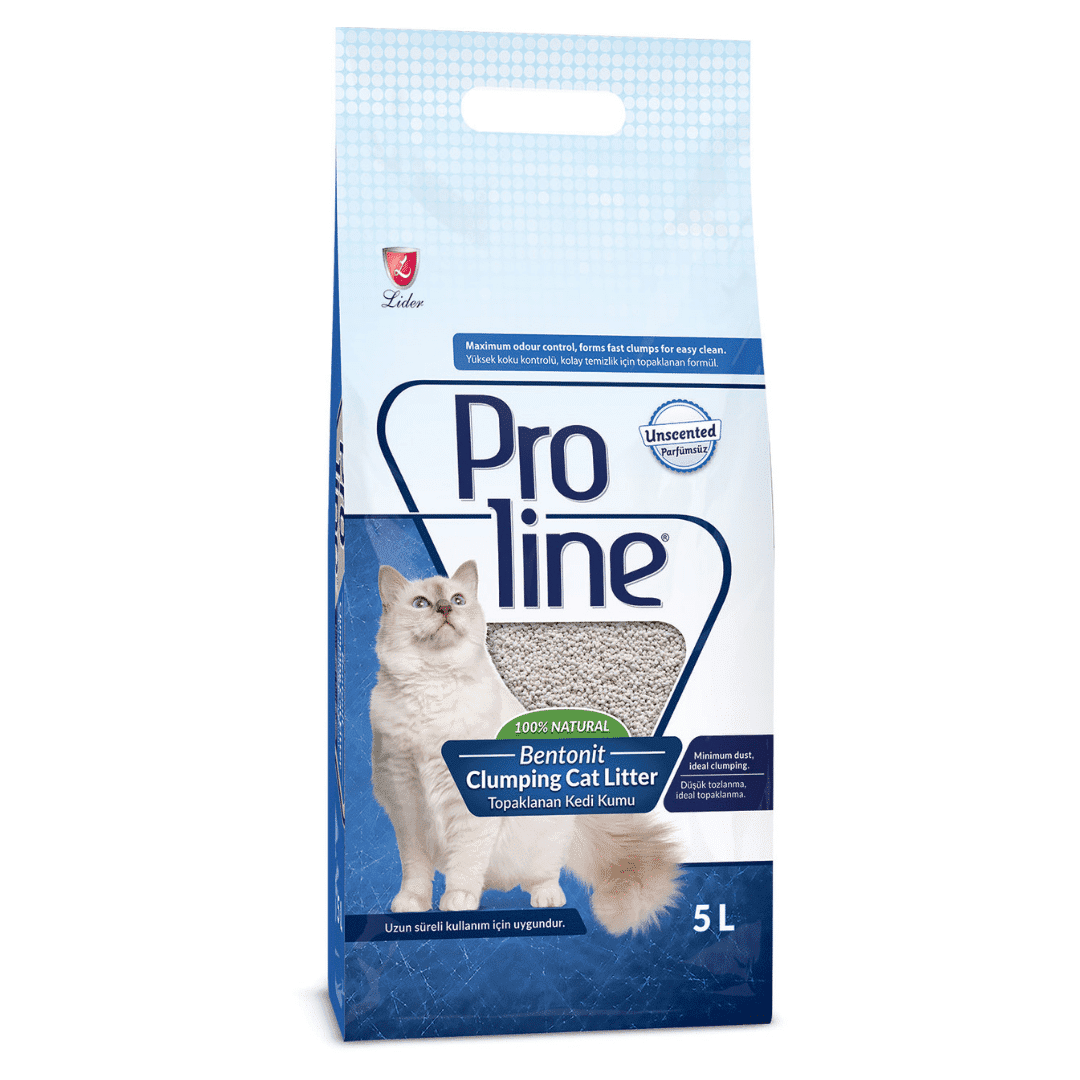 Pro Line Unscented Bentonite Cat Litter – 5l