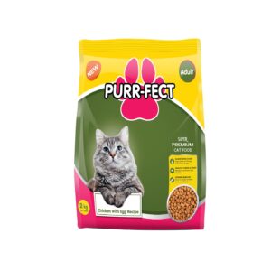 Purr-fect Adult Cat Food Chicken with Egg Recipe – 2kg