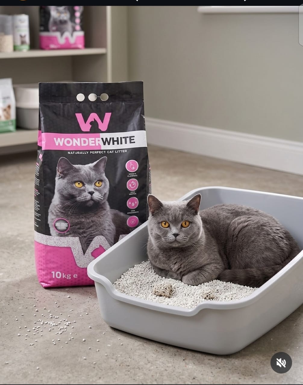 Wonderwhite Naturally Perfect Cat Litter – 10kg