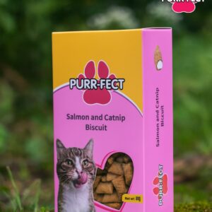 Purr-fect Salmon and Catnip Biscuits (80g)