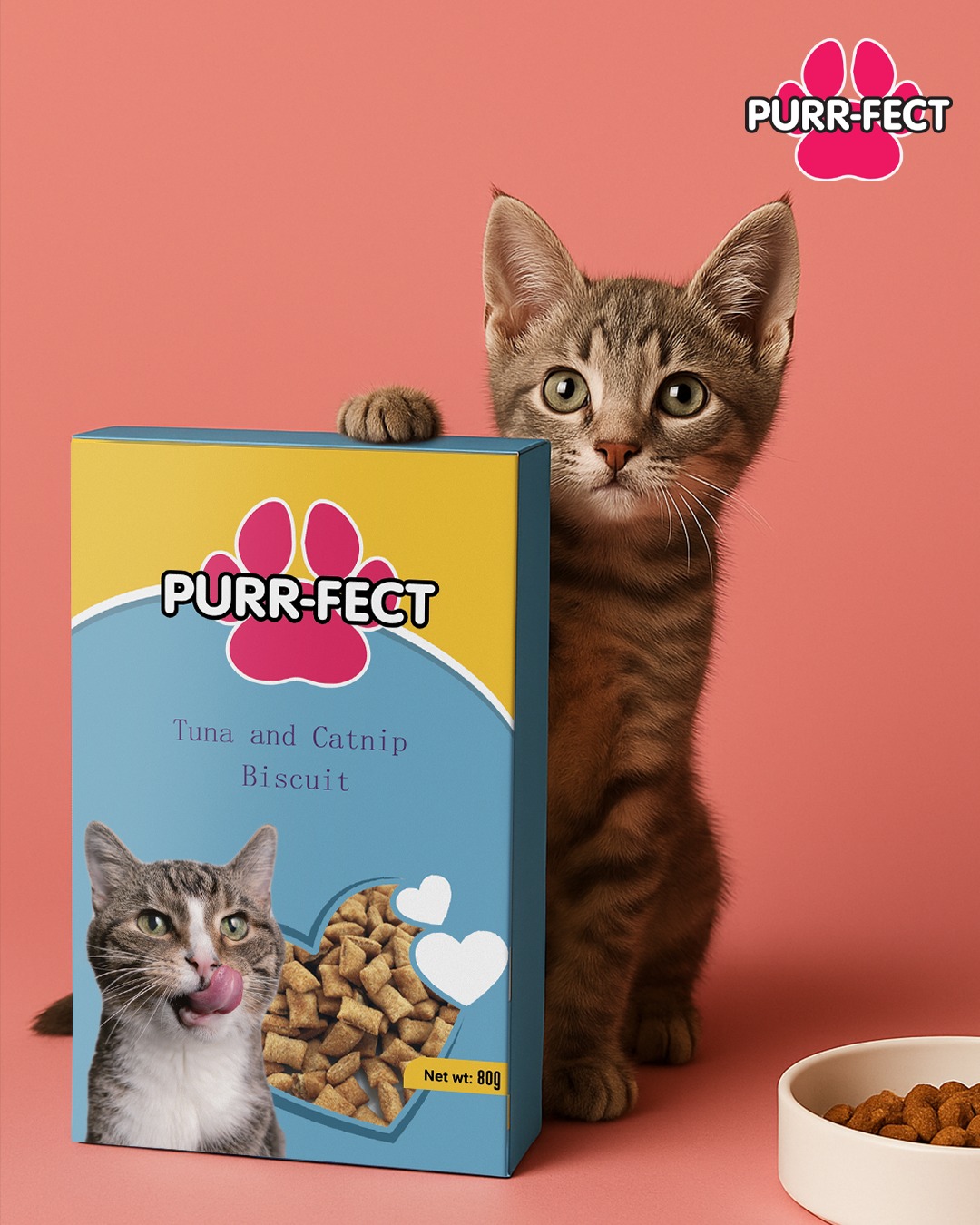 Purr-fect Tuna and Catnip Biscuits (80g)