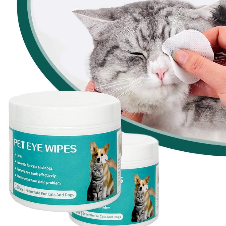 Pet Eye Wipes for Cats and Dogs – 100 Pieces